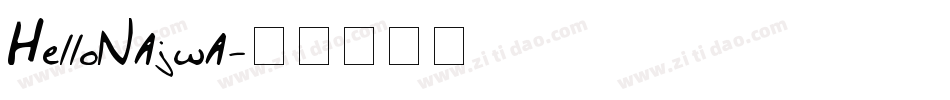 HelloNajwa字体转换