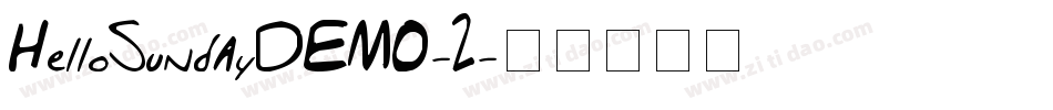 HelloSundayDEMO-2字体转换