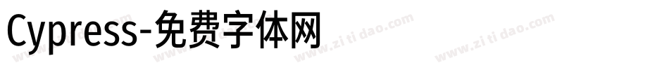 Cypress字体转换