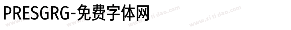 PRESGRG字体转换