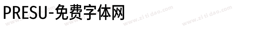 PRESU字体转换