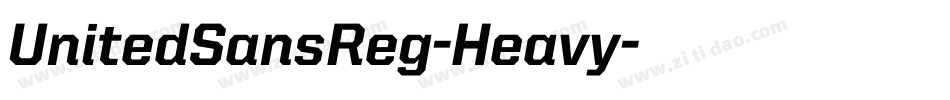 UnitedSansReg-Heavy字体转换