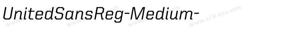 UnitedSansReg-Medium字体转换