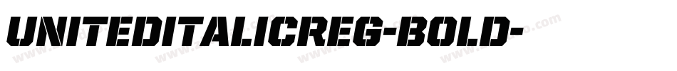UnitedItalicReg-Bold字体转换
