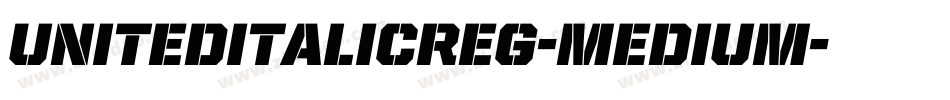 UnitedItalicReg-Medium字体转换