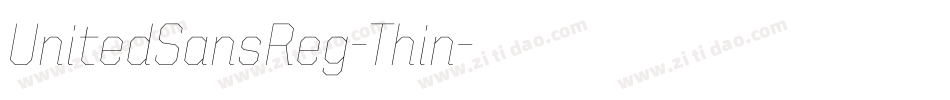 UnitedSansReg-Thin字体转换