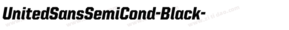 UnitedSansSemiCond-Black字体转换