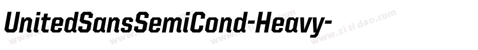 UnitedSansSemiCond-Heavy字体转换