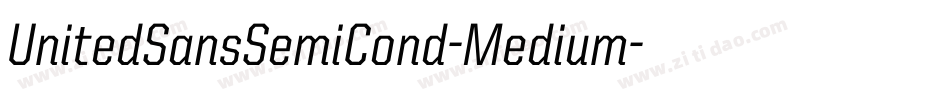 UnitedSansSemiCond-Medium字体转换