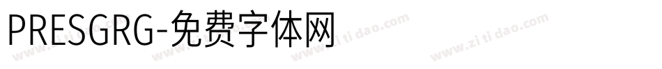 PRESGRG字体转换