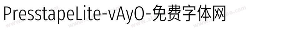 PresstapeLite-vAyO字体转换