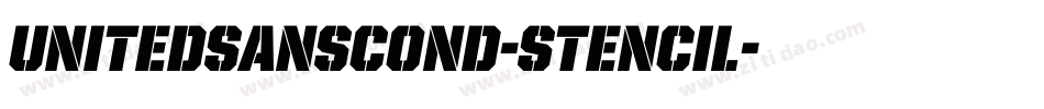 UnitedSansCond-Stencil字体转换
