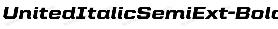 UnitedItalicSemiExt-Bold字体转换