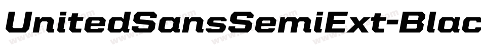 UnitedSansSemiExt-Black字体转换