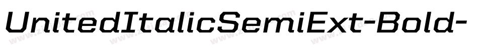 UnitedItalicSemiExt-Bold字体转换