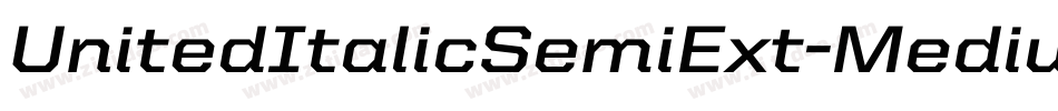 UnitedItalicSemiExt-Medium字体转换