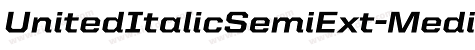 UnitedItalicSemiExt-Medium字体转换