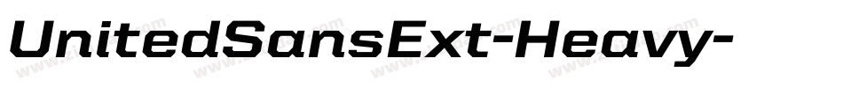UnitedSansExt-Heavy字体转换