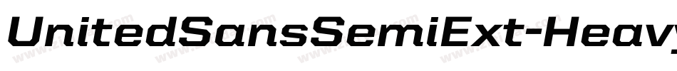 UnitedSansSemiExt-Heavy字体转换