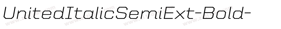 UnitedItalicSemiExt-Bold字体转换