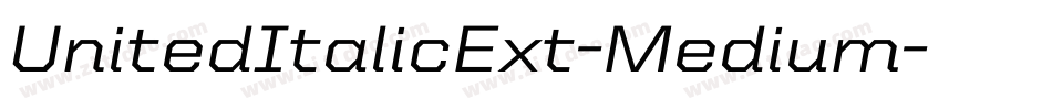 UnitedItalicExt-Medium字体转换