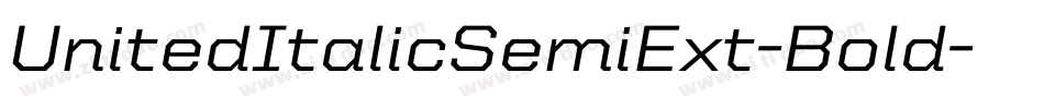UnitedItalicSemiExt-Bold字体转换