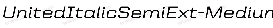 UnitedItalicSemiExt-Medium字体转换