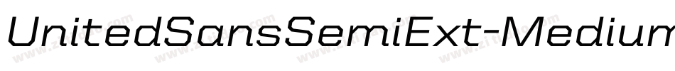 UnitedSansSemiExt-Medium字体转换