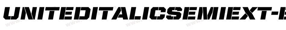 UnitedItalicSemiExt-Bold字体转换