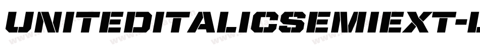 UnitedItalicSemiExt-Light字体转换