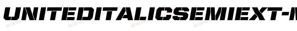 UnitedItalicSemiExt-Medium字体转换