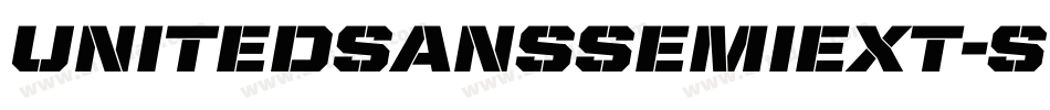 UnitedSansSemiExt-Stencil字体转换