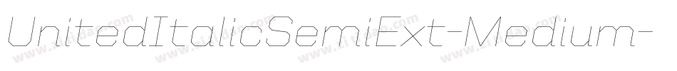 UnitedItalicSemiExt-Medium字体转换