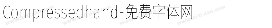 Compressedhand字体转换