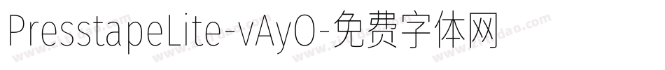 PresstapeLite-vAyO字体转换