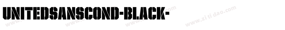 UnitedSansCond-Black字体转换