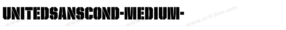 UnitedSansCond-Medium字体转换