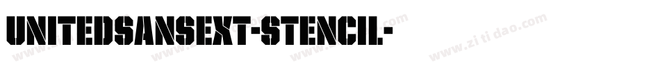 UnitedSansExt-Stencil字体转换