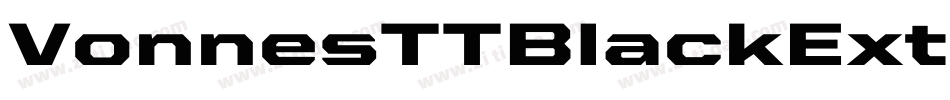 VonnesTTBlackExt字体转换