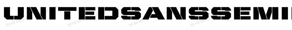 UnitedSansSemiExt-Stencil字体转换