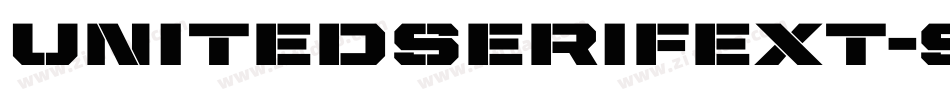 UnitedSerifExt-Stencil字体转换
