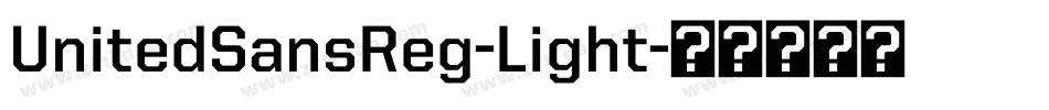 UnitedSansReg-Light字体转换