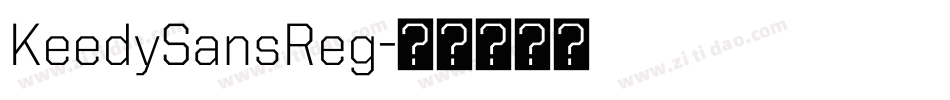 KeedySansReg字体转换