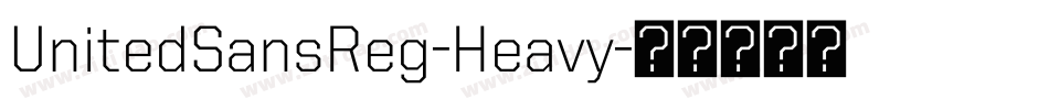 UnitedSansReg-Heavy字体转换