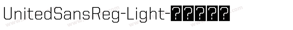 UnitedSansReg-Light字体转换