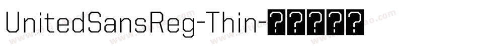 UnitedSansReg-Thin字体转换