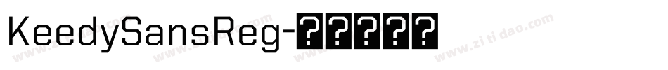 KeedySansReg字体转换
