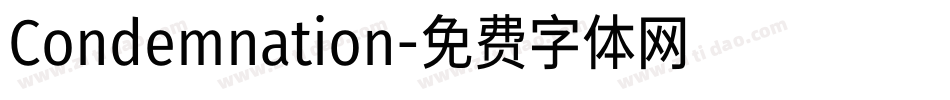 Condemnation字体转换