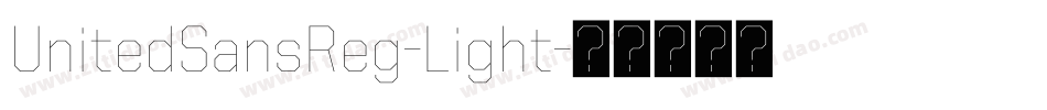 UnitedSansReg-Light字体转换