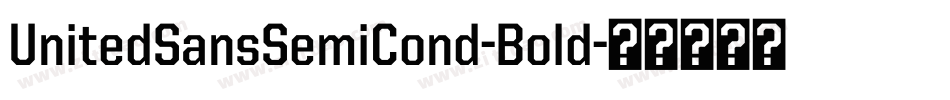 UnitedSansSemiCond-Bold字体转换